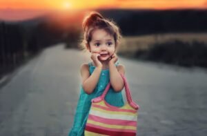 girl, portrait, outdoors